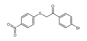 1-(4-bromo-phenyl)-2-(4-nitro-phenylsulfanyl)-ethanone结构式