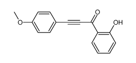 1-(2-hydroxyphenyl)-3-(4-methoxyphenyl)prop-2-yn-1-one结构式