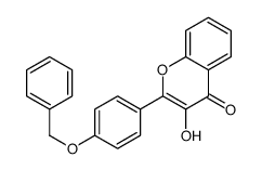 3-hydroxy-2-(4-phenylmethoxyphenyl)chromen-4-one Structure