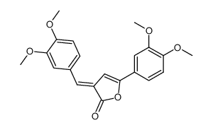 (E)-3-(3,4-dimethoxybenzylidene)-5-(3,4-dimethoxyphenyl)-2(3H)-furanone structure