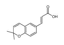 3-(2,2-dimethylchromen-6-yl)prop-2-enoic acid结构式