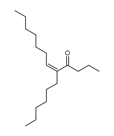 Z-5-hexyldodec-5-en-4-one结构式