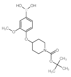 4-(1-BOC-piperidin-4-yloxy)-3-methoxyphenylboronic acid Structure