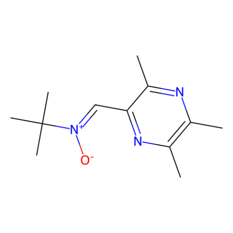 N-(2-Methyl-2-propanyl)-N-[(3,5,6-trimethyl-2-pyrazinyl)methylene]amine oxide结构式