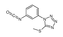 1-(3-isocyanatophenyl)-5-methylsulfanyltetrazole Structure