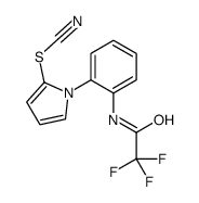 [1-[2-[(2,2,2-trifluoroacetyl)amino]phenyl]pyrrol-2-yl] thiocyanate Structure