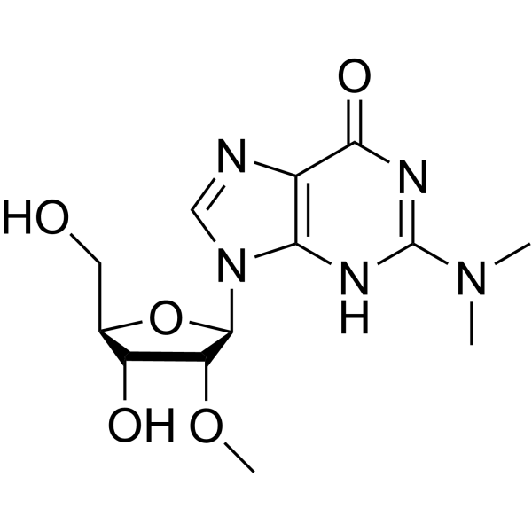 2’-O-Methyl-N2,N2-dimethyl-guanosine结构式