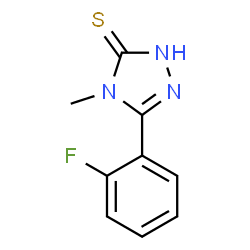 5-(2-FLUOROPHENYL)-4-METHYL-4H-1,2,4-TRIAZOLE-3-THIOL结构式