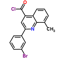 2-(3-Bromophenyl)-8-methyl-4-quinolinecarbonyl chloride structure