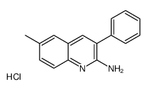 2-Amino-6-methyl-3-phenylquinoline hydrochloride structure