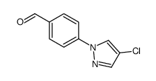 4-(4-Chloro-1H-pyrazol-1-yl)benzaldehyde structure