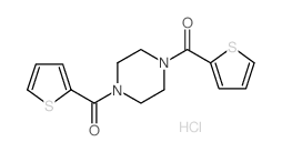 [4-(Thiophene-2-carbonyl)-piperazin-1-yl]-thiophen-2-yl-methanone hydrochloride Structure