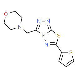 3-(morpholin-4-ylmethyl)-6-(thiophen-2-yl)[1,2,4]triazolo[3,4-b][1,3,4]thiadiazole Structure