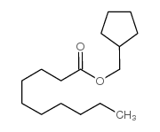 癸酸环戊基甲基酯结构式