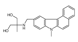 1,3-Propanediol, 2-methyl-2-(((7-methyl-7H-benzo(c)carbazol-10-yl)meth yl)amino)- structure