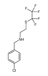 N-(4-Chlorobenzyl)-2-[(pentafluoroethyl)sulfanyl]ethanamine结构式