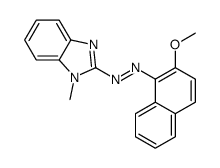 (2-methoxynaphthalen-1-yl)-(1-methylbenzimidazol-2-yl)diazene Structure