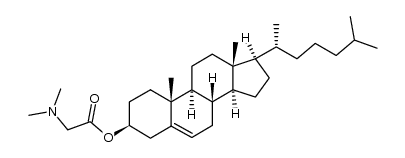 N-Cholesteryloxycarbonylmethyl-N,N-dimethylamine Structure