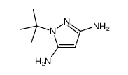 1-叔丁基-1H-吡唑-3,5-二胺结构式