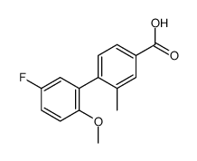 4-(5-fluoro-2-methoxyphenyl)-3-methylbenzoic acid结构式