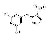 6-[(2-nitroimidazol-1-yl)methyl]-1H-pyrimidine-2,4-dione结构式