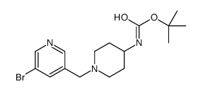 tert-butyl 1-((5-bromopyridin-3-yl)methyl)piperidin-4-ylcarbamate picture