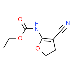 Carbamic acid,(3-cyano-4,5-dihydro-2-furanyl)-,ethyl ester (9CI) Structure