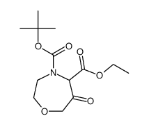 6-氧-[1,4] 氧氮杂卓-4,5-二羧酸 4-叔丁酯 5-乙酯图片