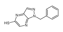 1-benzyl-4H-pyrazolo[3,4-b]pyrazine-5-thione Structure