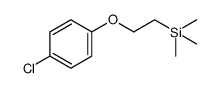 [2-(4-chlorophenoxy)ethyl]trimethylsilane结构式