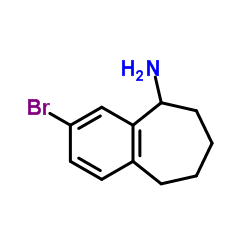 3-Bromo-6,7,8,9-tetrahydro-5H-benzo[7]annulen-5-amine结构式