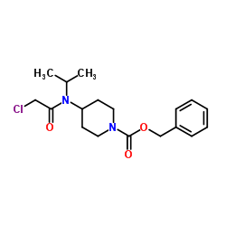 Benzyl 4-[(chloroacetyl)(isopropyl)amino]-1-piperidinecarboxylate Structure