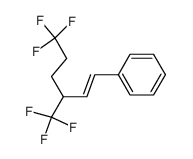 ((E)-6,6,6-Trifluoro-3-trifluoromethyl-hex-1-enyl)-benzene结构式