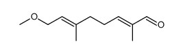 E,E-2-formyl-8-methoxy-6-methyl-2,6-octadiene Structure