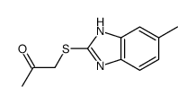 1-[(6-methyl-1H-benzimidazol-2-yl)sulfanyl]propan-2-one Structure