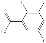 5-Fluoro-2-iodo-3-methyl-benzoic acid Structure