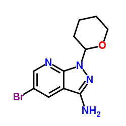 5-Bromo-1-(tetrahydro-2H-pyran-2-yl)-1H-pyrazolo[3,4-b]pyridin-3-amine picture