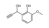 2-(1-hydroxyprop-2-ynyl)-6-methoxyphenol Structure