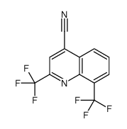 2,8-bis(trifluoromethyl)quinoline-4-carbonitrile Structure