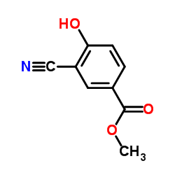 Methyl 3-cyano-4-hydroxybenzoate structure