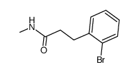 3-(2-Bromo-Phenyl)-N-Methyl-Propionamide结构式