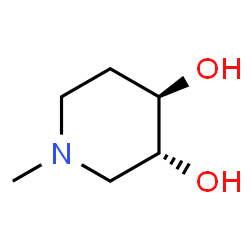 3,4-Piperidinediol,1-methyl-,(3R,4R)-rel-(9CI) Structure