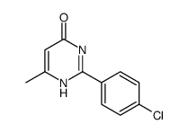 2-(4-Chlorophenyl)-6-methylpyrimidine-4(3H)-one structure