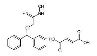 2-benzhydryloxy-N'-hydroxyethanimidamide,(Z)-but-2-enedioic acid Structure