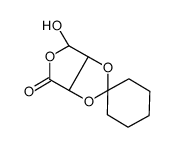 (2R,3S)-2,3,4-Trihydroxy-γ-butyrolactone 2,3-Cyclohexyl Ketal Structure