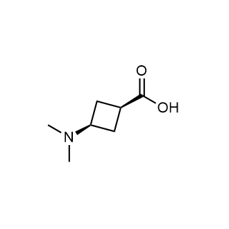 (1S,3s)-3-(dimethylamino)cyclobutane-1-carboxylic acid structure