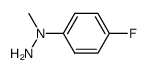 1-Methyl-1-(4-fluorophenyl)hydrazine Structure