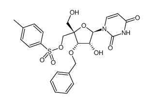 3'-O-benzyl-4'-(p-toluenesulfonyloxymethyl)uridine Structure