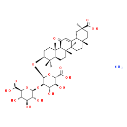 GLYCYRRHIZIC ACID, MONOAMMONIUM SALT HYDRATE, CA. 75 structure