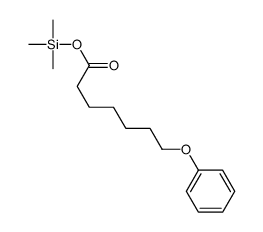 7-Phenoxyheptanoic acid trimethylsilyl ester structure